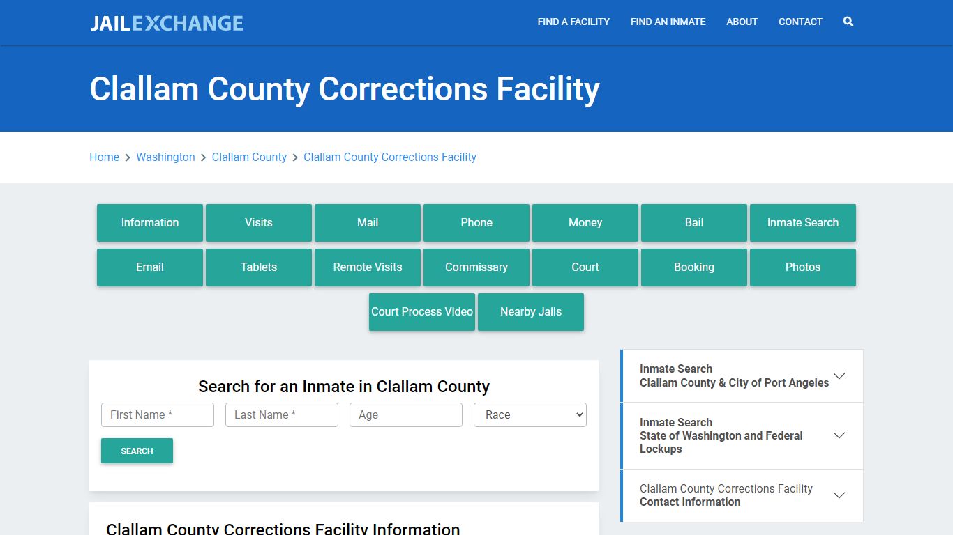 Clallam County Corrections Facility - Jail Exchange